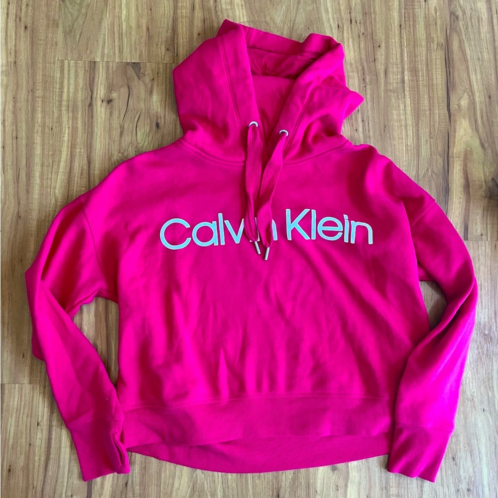 Women’s Calvin Klein hoodie, BARBIE PINK SZ M